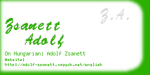 zsanett adolf business card